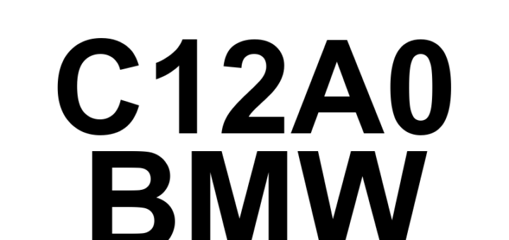 DTC C12A0 BMW - Definição em inglês: Transfer Case Control Module EEPROM Error Definição em Português: Módulo de Controle da Caixa de Transferência - Erro na EEPROM.