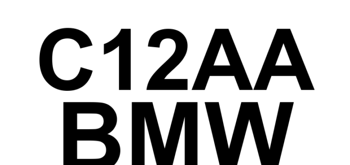 DTC C12AA BMW - Definição em inglês: Transfer Case Control Module Over Current Definição em Português: Módulo de Controle da Caixa de Transferência - Sobrecorrente