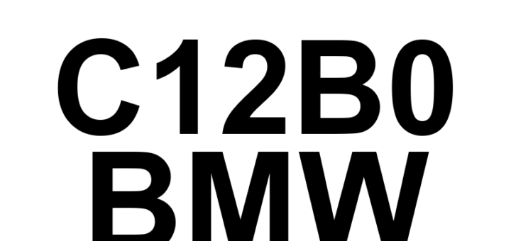 DTC C12B0 BMW - Definição em inglês: Transfer Case Control Module Actuator Output Stage Definição em Português: Módulo de Controle da Caixa de Transferência - Etapa de Saída do Atuador