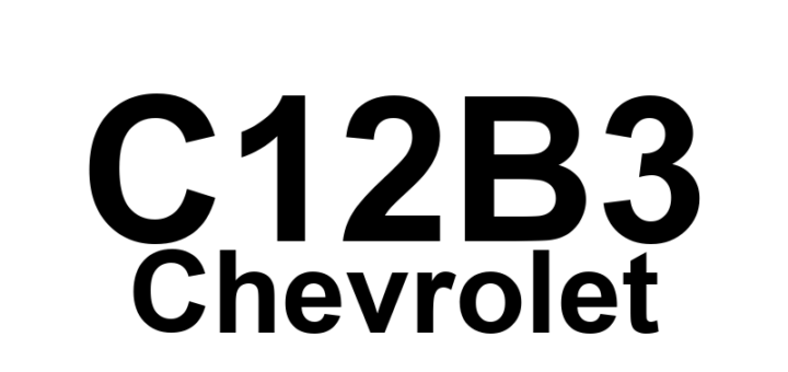 DTC C12B3 Chevrolet - Definição em inglês: Master Cylinder Pressure Sensor Short to Battery Definição em Português: Sensor de Pressão do Cilindro Mestre - Curto para Bateria