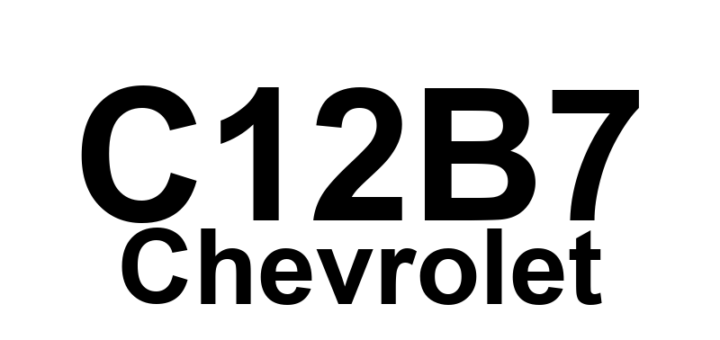DTC C12B7 Chevrolet - Definição em inglês: High Pressure Accumulator Pressure Sensor Short to Battery Definição em Português: Sensor de pressão do acumulador de alta pressão - Curto para a bateria.