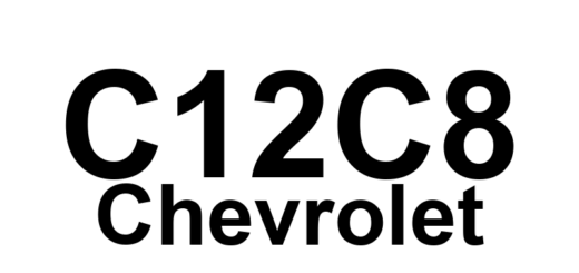 DTC C12C8 Chevrolet - Definição em inglês: ABS Right Rear Isolation Solenoid Valve Circuit Failure Definição em Português: Válvula Solenoide de Isolamento do ABS - Falha no Circuito (Traseiro Direito)