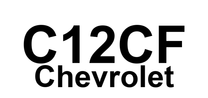 DTC C12CF Chevrolet - Definição em inglês: ABS Right Front Dump Solenoid Valve Driver Shorted Definição em Português: Válvula Solenoide de Descarga do ABS Dianteiro Direito - Motor de Controle em Curto.