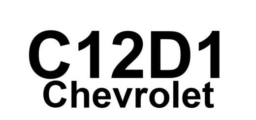 DTC C12D1 Chevrolet - Definição em inglês: ABS Left Rear Dump Solenoid Valve Circuit Shorted Definição em Português: Válvula Solenoide de Descarga do ABS Traseiro Esquerdo - Circuito em Curto
