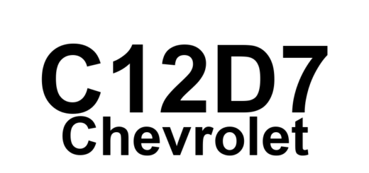 DTC C12D7 Chevrolet - Definição em inglês: ABS Base Brake Open Solenoid Circuit Shorted Definição em Português: Circuito do Solenoide do Freio Base do ABS - Curto-Circuito Detectado