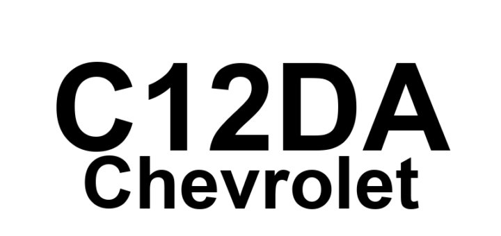 DTC C12DA Chevrolet - Definição em inglês: ABS Base Brake Closed Solenoid Circuit Shorted Definição em Português: Circuito Solenóide Fechado do Freio Base ABS - Curto-circuito