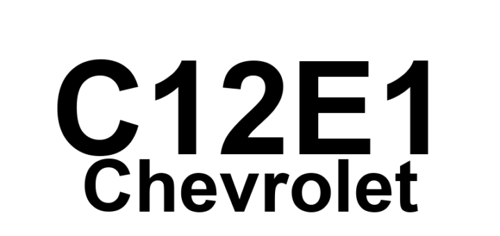 DTC C12E1 Chevrolet - Definição em inglês: Device Voltage Low Definição em Português: Tensão Baixa do Dispositivo.