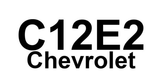 DTC C12E2 Chevrolet - Definição em inglês: Device Voltage High Definição em Português: Tensão do Dispositivo - Alta