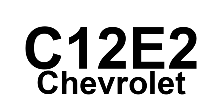 DTC C12E2 Chevrolet - Definição em inglês: Device Voltage High Definição em Português: Tensão do Dispositivo - Alta