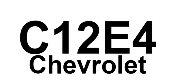 DTC C12E4 Chevrolet - Definição em inglês: Device Voltage Reference Output Circuit Definição em Português: Circuito de Saída da Referência de Tensão do Dispositivo - Problema no Circuito