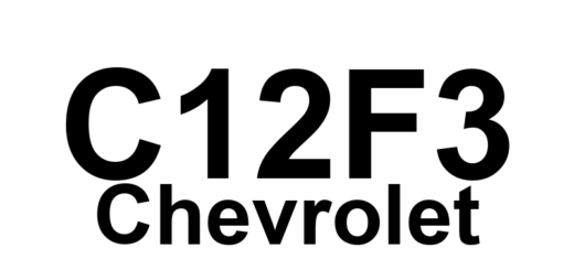 DTC C12F3 Chevrolet - Definição em inglês: ABS Left Rear Isolation Solenoid Circuit Performance Definição em Português: Circuito do Solenoide de Isolamento do ABS - Desempenho Deficiente (Traseiro Esquerdo)