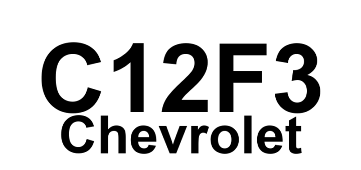 DTC C12F3 Chevrolet - Definição em inglês: ABS Left Rear Isolation Solenoid Circuit Performance Definição em Português: Circuito do Solenoide de Isolamento do ABS - Desempenho Deficiente (Traseiro Esquerdo)