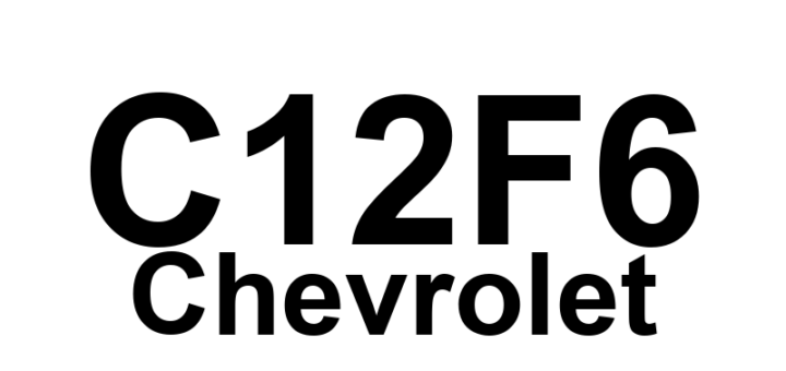 DTC C12F6 Chevrolet - Definição em inglês: ABS Right Rear Isolation Solenoid Performance Definição em Português: Solenoide de Isolamento do ABS - Desempenho Insatisfatório (Roda Traseira Direita)