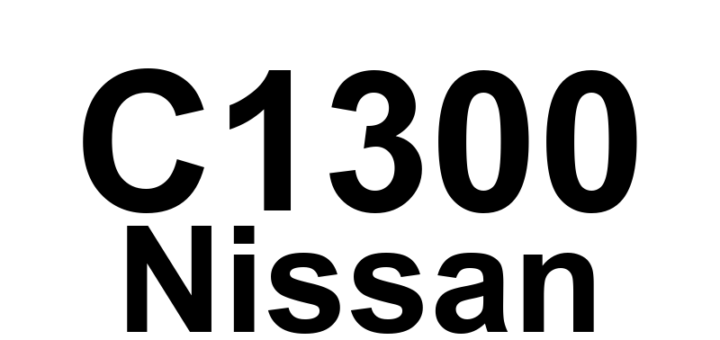 DTC C1300 Nissan - Definição em inglês: ABS ECU Definição em Português: Unidade de Controle Eletrônico do ABS