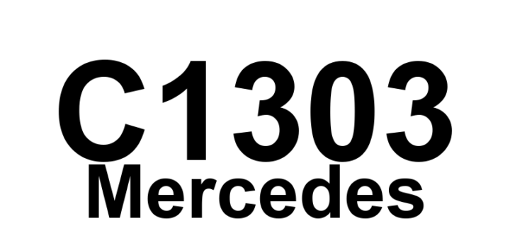 DTC C1303 Mercedes - Definição em inglês: Right Front Axle Solenoid Valve (Hold) Open/Shorted Definição em Português: Válvula Solenoide do Eixo Dianteiro Direito (Manter) Aberta/Curto