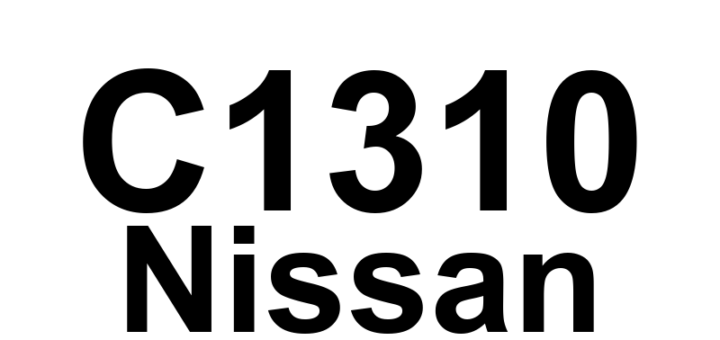 DTC C1310 Nissan - Definição em inglês: ABS HV System Definição em Português: Sistema ABS - Alta Voltagem