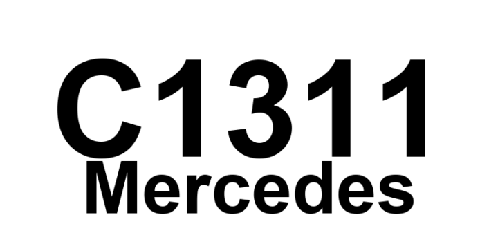 DTC C1311 Mercedes - Definição em inglês: Switchover Solenoid Valve (Release) Open/Shorted Definição em Português: Válvula Solenoide de Comutação (Liberação) - Aberta/Curto-circuito