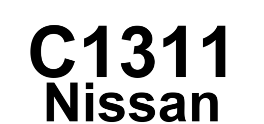 DTC C1311 Nissan - Definição em inglês: ABS Main Relay 1 Open Definição em Português: Relé Principal do ABS 1 - Aberto.