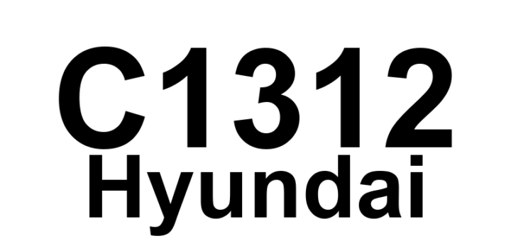 DTC C1312 Hyundai - Definição em inglês: Sensor 1 RF channel Failure Definição em Português: Sensor 1 - Falha no canal RF