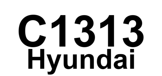 DTC C1313 Hyundai - Definição em inglês: Sensor 2 RF channel Failure Definição em Português: Sensor 2 do canal RF - Falha Detectada