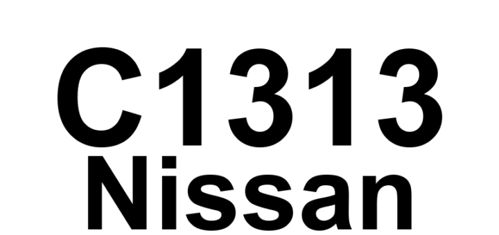 DTC C1313 Nissan - Definição em inglês: ABS Main Relay 2 Open Definição em Português: Relé Principal 2 do ABS - Circuito Aberto