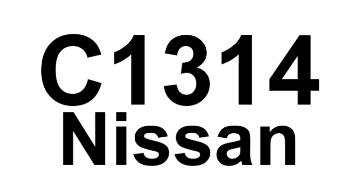 DTC C1314 Nissan - Definição em inglês: ABS Main Relay 2 Short Definição em Português: Relé Principal do ABS 2 - Curto