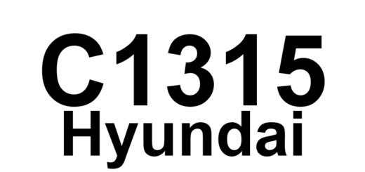 DTC C1315 Hyundai - Definição em inglês: Sensor 4 RF channel Failure Definição em Português: Sensor do canal RF 4 - Falha detectada