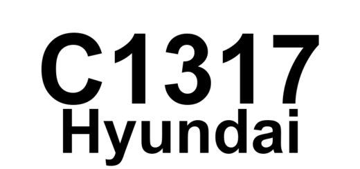 DTC C1317 Hyundai - Definição em inglês: Sensor1 Wrong Type Installed Definição em Português: Sensor 1 - Tipo Incorreto Instalado