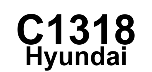 DTC C1318 Hyundai - Definição em inglês: Sensor2 Wrong Type Installed Definição em Português: Sensor 2 - Tipo Incorreto Instalado