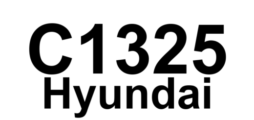 DTC C1325 Hyundai - Definição em inglês: Sensor 4 Over-Temperature/Faulty Definição em Português: Sensor 4 - Superaquecimento/Defeito