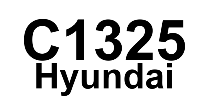 DTC C1325 Hyundai - Definição em inglês: Sensor 4 Over-Temperature/Faulty Definição em Português: Sensor 4 - Superaquecimento/Defeito
