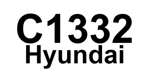 DTC C1332 Hyundai - Definição em inglês: Sensor 1 Fault Definição em Português: Sensor 1 - Falha detectada