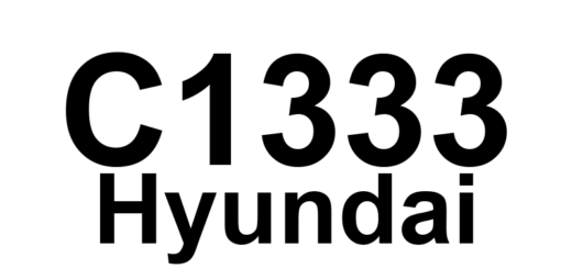 DTC C1333 Hyundai - Definição em inglês: Sensor 2 Fault Definição em Português: Sensor 2 - Falha Detectada