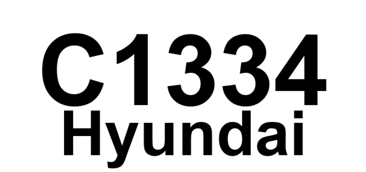 DTC C1334 Hyundai - Definição em inglês: Sensor 3 Fault Definição em Português: Falha no Sensor 3
