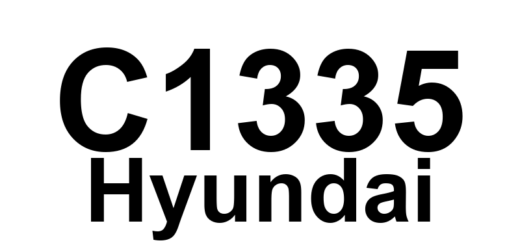 DTC C1335 Hyundai - Definição em inglês: Sensor 4 Fault Definição em Português: Sensor 4 - Falha Detectada