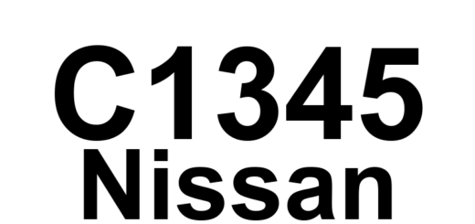 DTC C1345 Nissan - Definição em inglês: Brake Linear Valve Calibration Definição em Português: Válvula Linear de Freio - Calibração