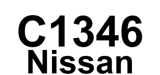 DTC C1346 Nissan - Definição em inglês: ABS Stroke Sensor Calibration Definição em Português: Sensor de Curso do ABS - Calibração