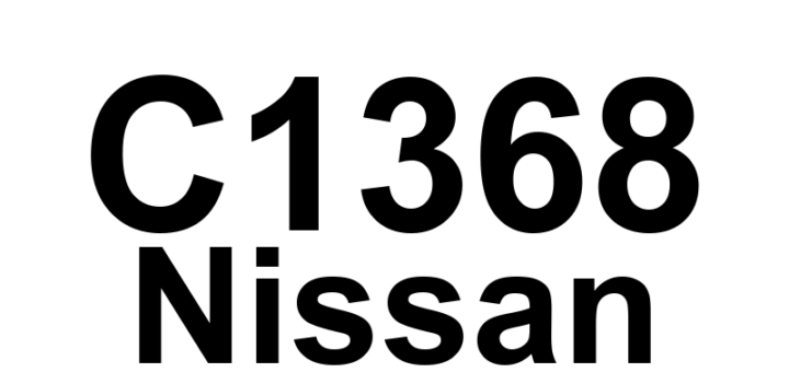 DTC C1368 Nissan - Definição em inglês: Brake Linear Standard Value Definição em Português: Valor Padrão do Freio Linear