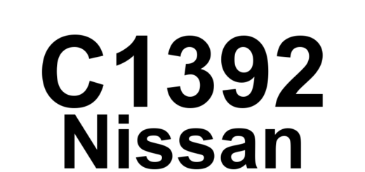 DTC C1392 Nissan - Definição em inglês: ABS Stroke Sensor Set Definição em Português: Sensor de Curso do ABS - Configuração
