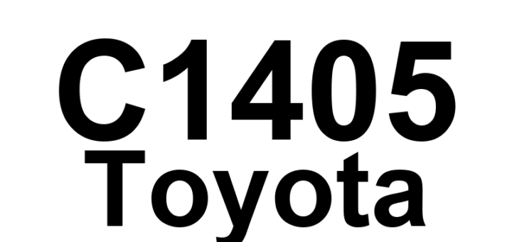 DTC C1405 Toyota - Definição em inglês: Open or Short in Front Speed Sensor RH Circuit Definição em Português: Sensor de Velocidade Dianteiro Direito - Circuito Aberto ou em Curto
