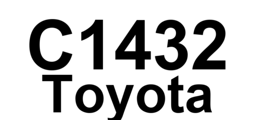 DTC C1432 Toyota - Definição em inglês: Steering Angle Sensor Power Source Voltage Malfunction Definição em Português: Sensor de Ângulo de Direção - Mau Funcionamento na Tensão de Fonte de Alimentação.