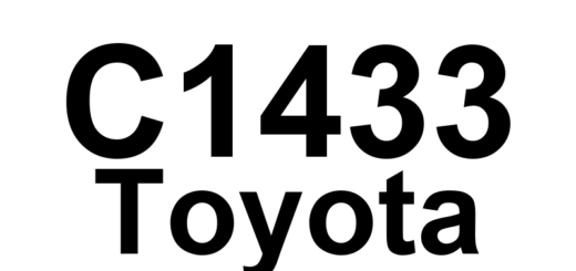 DTC C1433 Toyota - Definição em inglês: Steering Angle Sensor Internal Circuit Definição em Português: Sensor de Ângulo da Direção - Circuito Interno