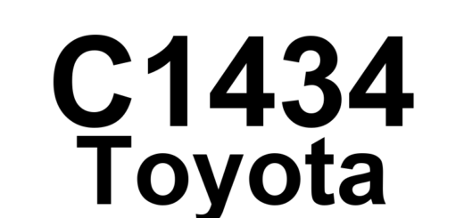 DTC C1434 Toyota - Definição em inglês: Steering Angle Sensor Output Malfunction Definição em Português: Sensor de Ângulo de Direção - Mau Funcionamento na Saída