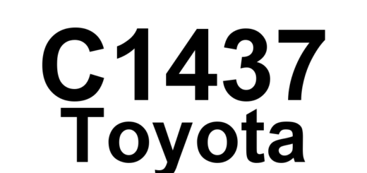 DTC C1437 Toyota - Definição em inglês: Lost Communication with ECM Definição em Português: Comunicação com a ECM perdida.