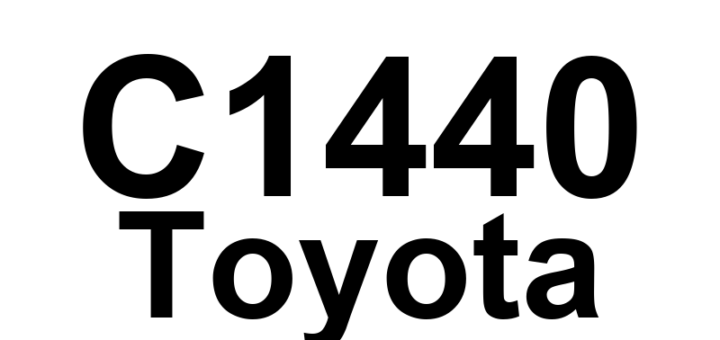 DTC C1440 Toyota - Definição em inglês: Unusual Bank Angle Detected Definição em Português: Ângulo Incomum do Banco Detectado.