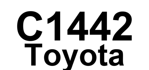 DTC C1442 Toyota - Definição em inglês: Invalid Data Received from Acceleration Sensor Definição em Português: Sensor de Aceleração - Dados Inválidos Recebidos