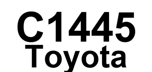 DTC C1445 Toyota - Definição em inglês: Vehicle Driven with Steering Angle Sensor not Initialized Definição em Português: Veículo Conduzido com Sensor de Ângulo de Direção não Inicializado.