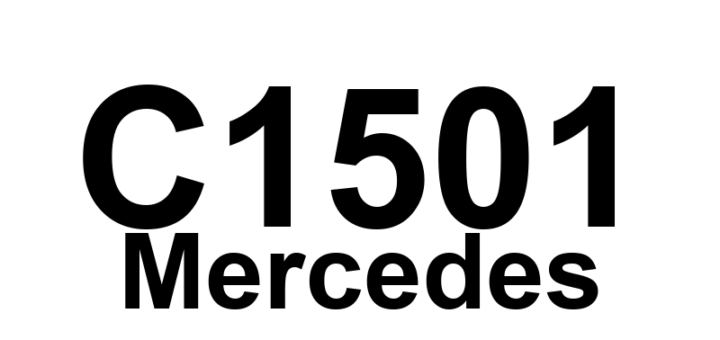 DTC C1501 Mercedes - Definição em inglês: SPS P-Valve Definição em Português: Válvula P do Sistema SPS - Problema detectado