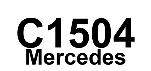 DTC C1504 Mercedes - Definição em inglês: BAS light, play in steering column causes steering angle sensor to lose memory(?) Definição em Português: Luz BAS - Folga na coluna de direção faz o sensor de ângulo de direção perder a memória(?).
