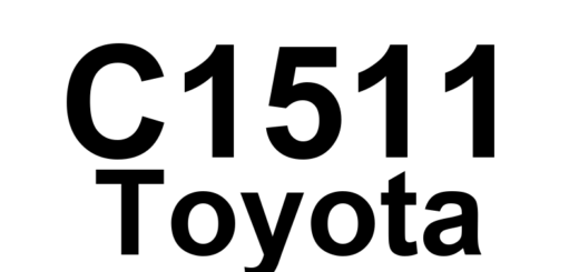 DTC C1511 Toyota - Definição em inglês: Torque Sensor Circuit Malfunction Definição em Português: Circuito do Sensor de Torque - Mau Funcionamento